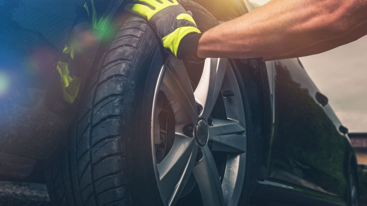 car tires, wheel, tire change, tire inspection