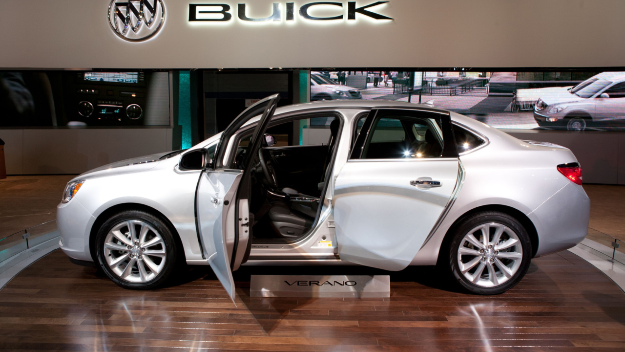 The 2013 Buick Verano on display at the 2012 Chicago Auto Show