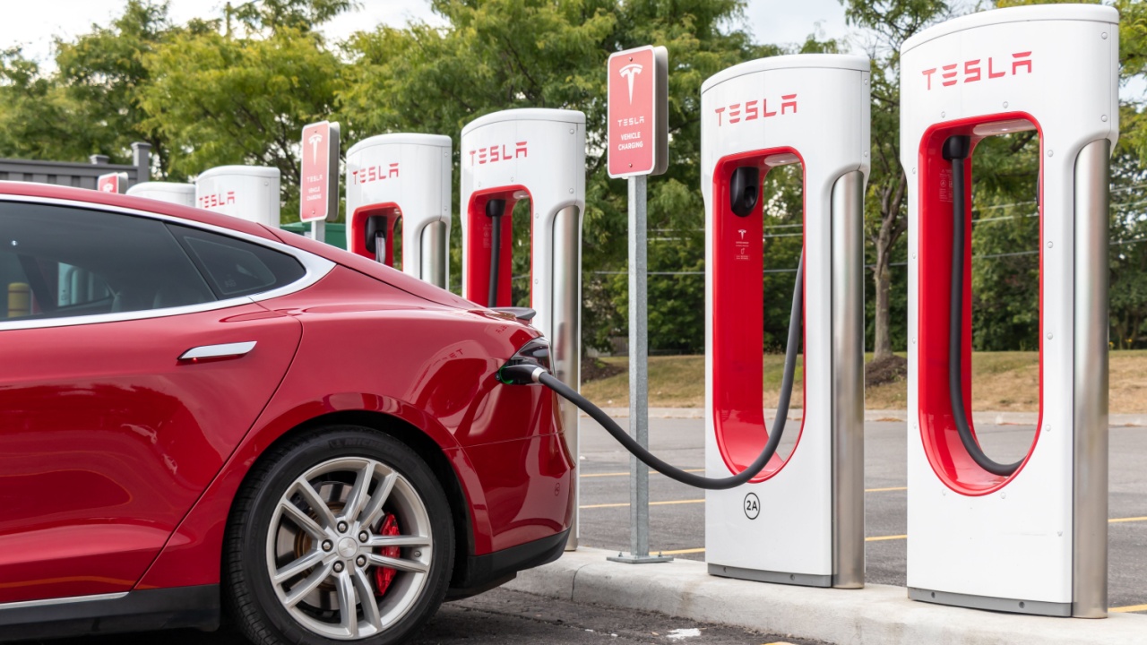 Tesla EV Charging Station