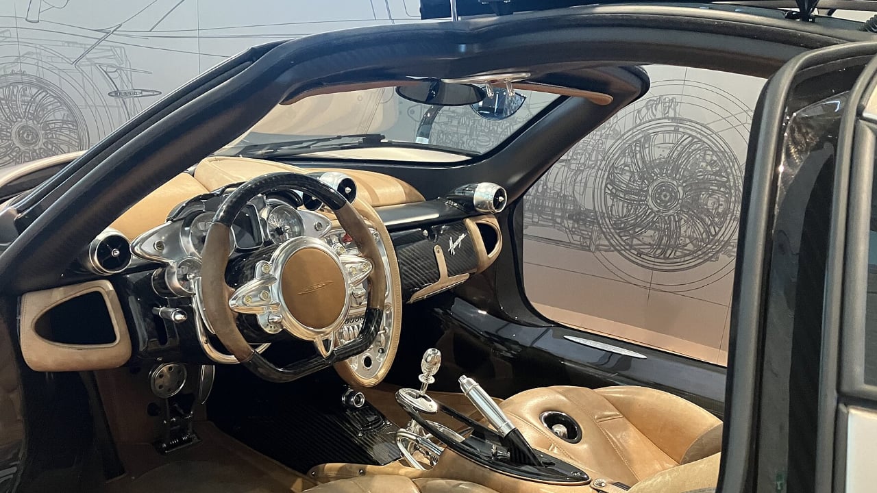 Huayra interior at the Pagani Museum