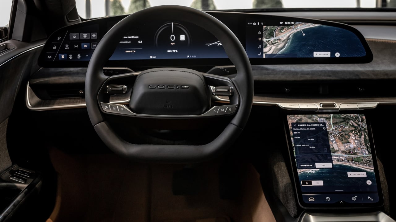 Lucid Air Touring Interior