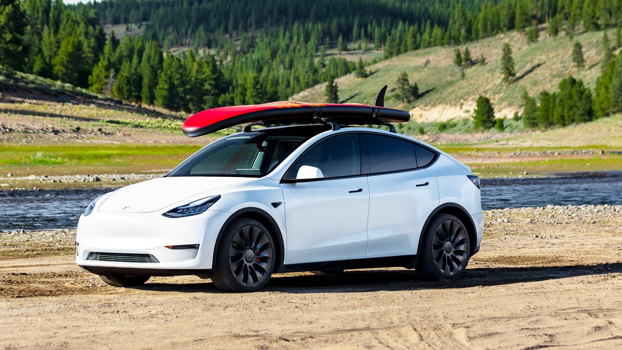 Tesla Model Y - front quarter view