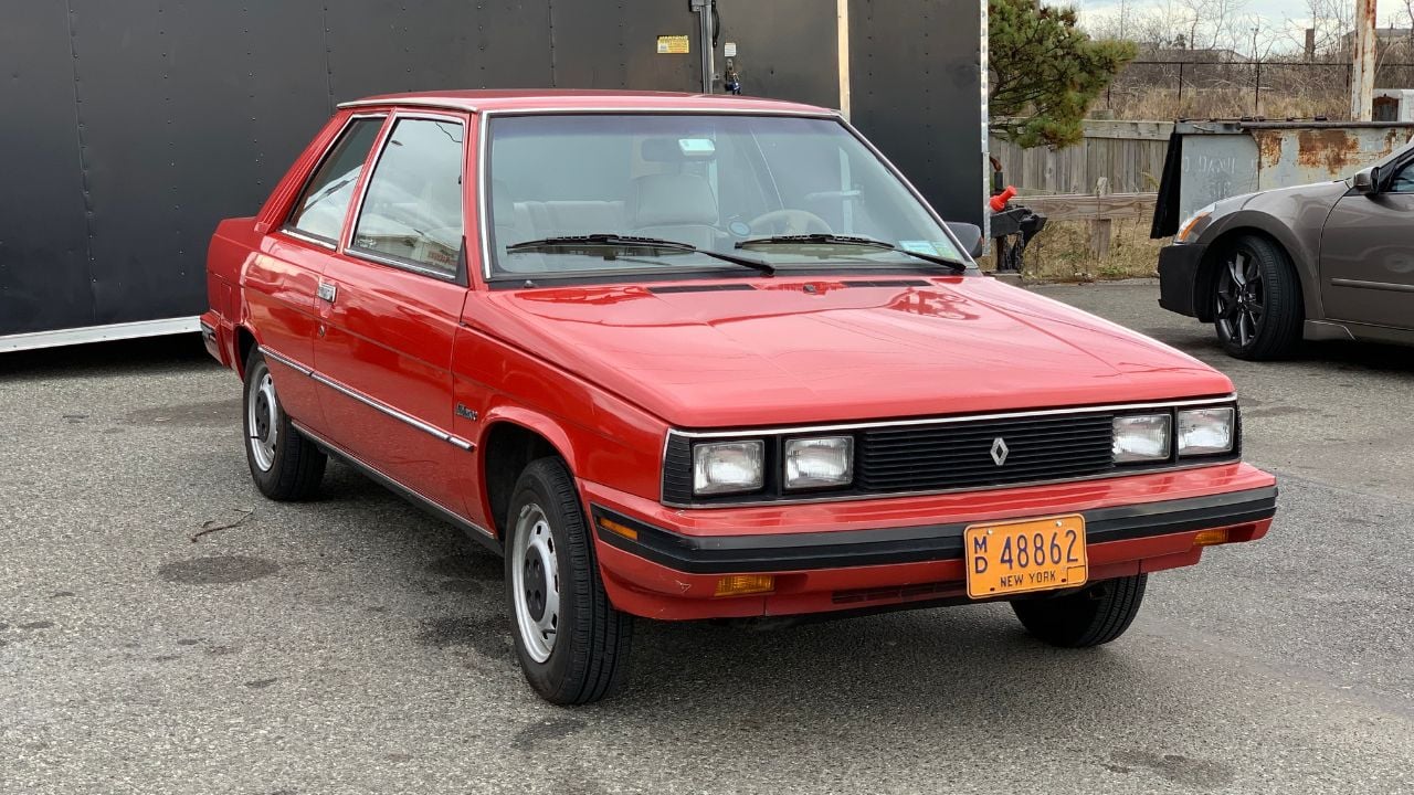 Red 1985 Renault Alliance