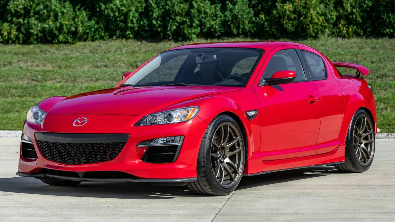 Red 2010 Mazda RX-8 R3 Parked Front 3/4 View