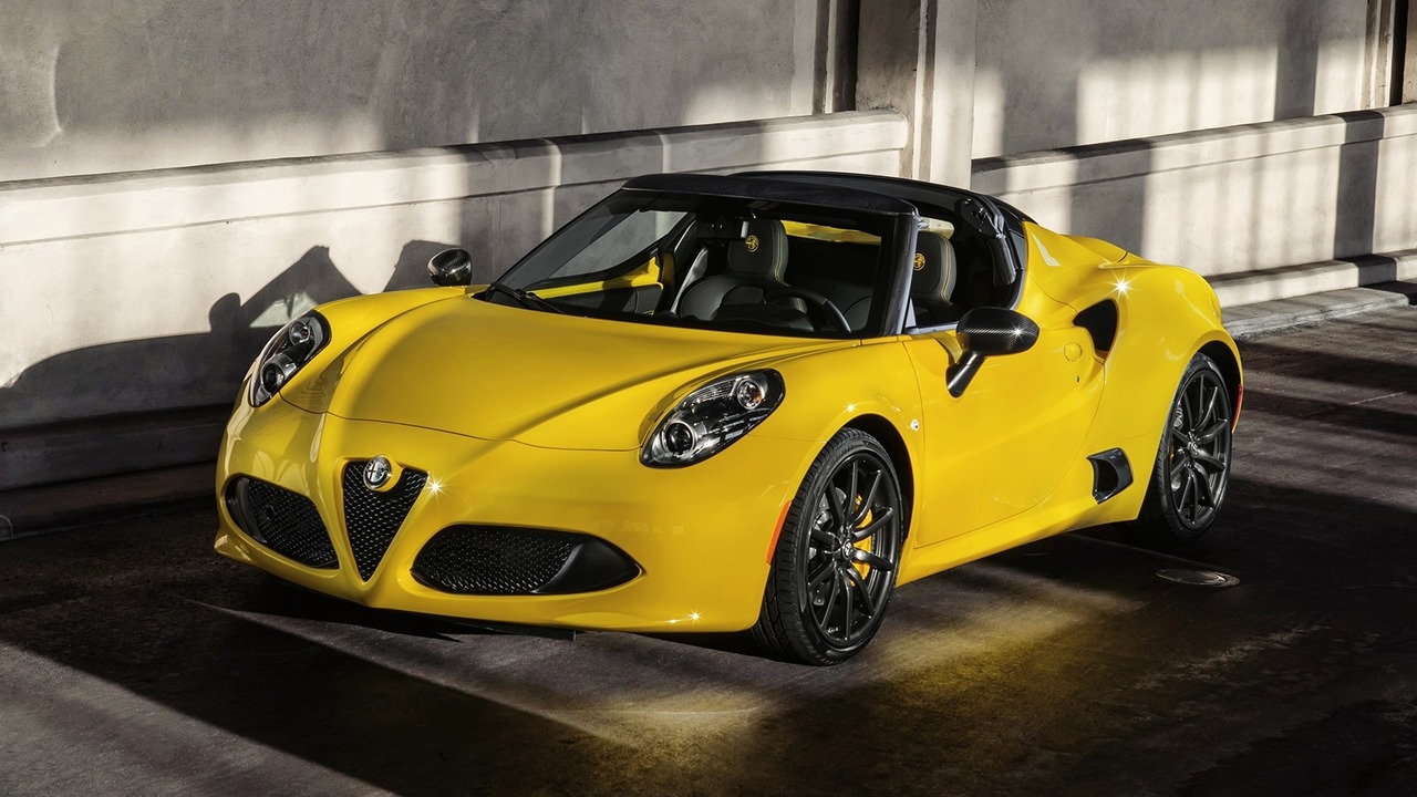 Alfa Romeo 4C Spider Parked Front 3/4 View