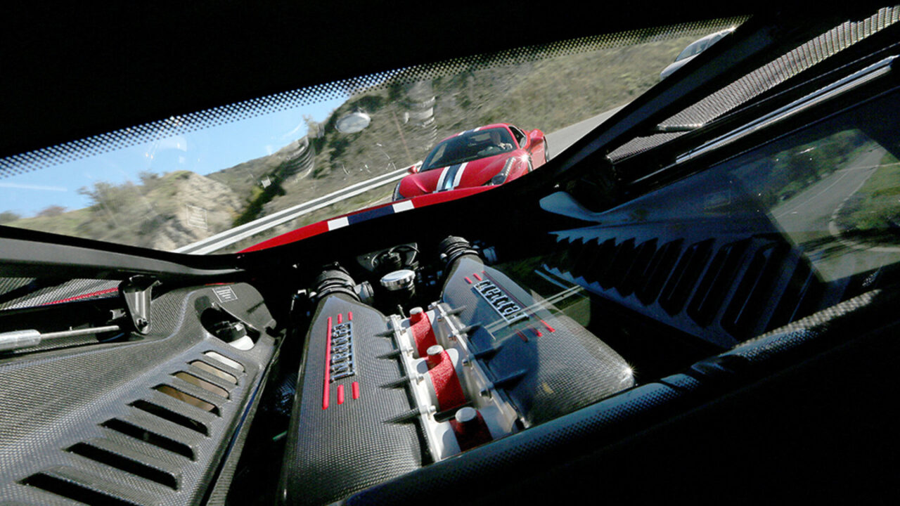 Ferrari 458 Speciale engine.