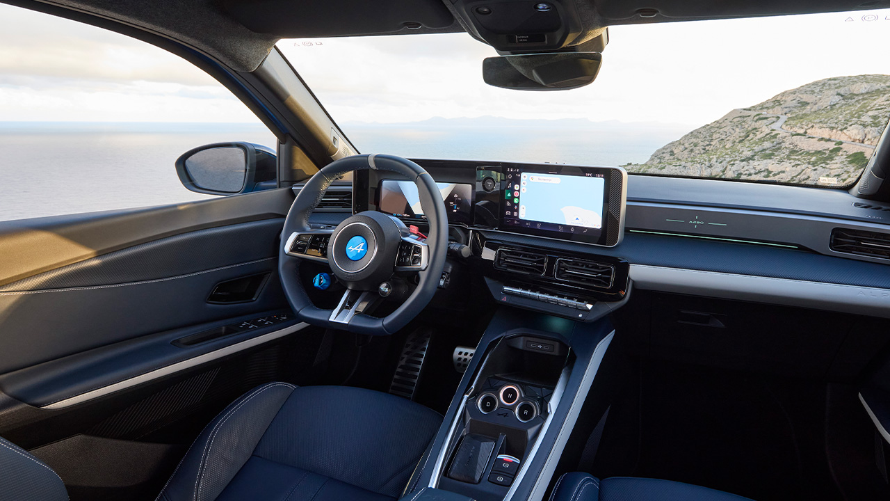 The interior of the Alpine A290