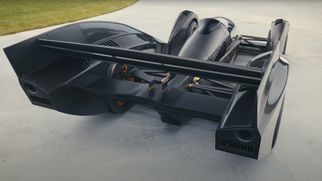 The rear end of the Rodin FZERO up close