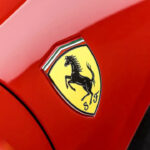 Close Up Of Ferrari Emblem