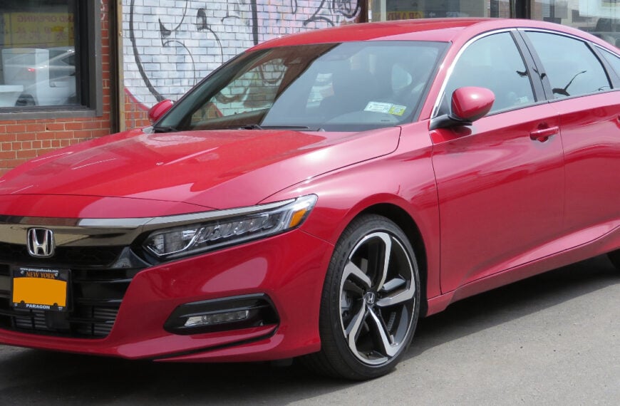 10th Generation Honda Accord - red