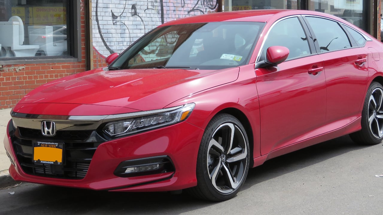 10th Generation Honda Accord - red