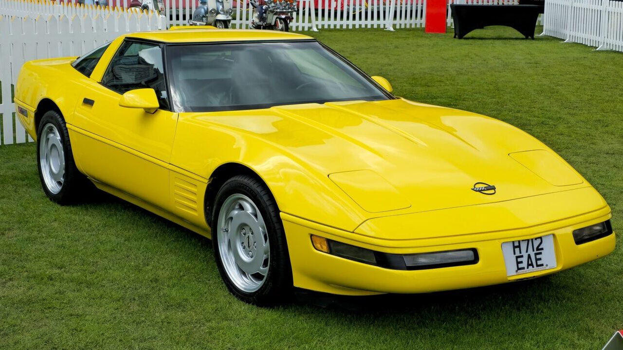 Yellow 1991 Chevrolet Corvette ZR1