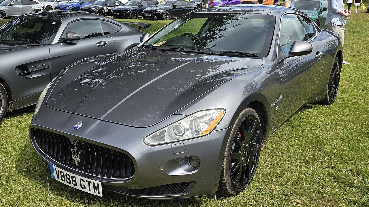 Grey 2009 Maserati GranTurismo.