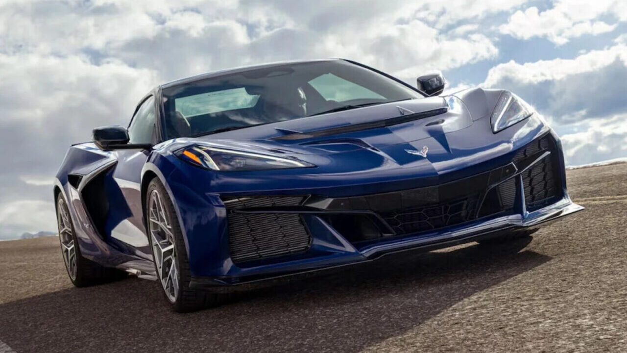 Blue 2025 Chevy Corvette ZR1.