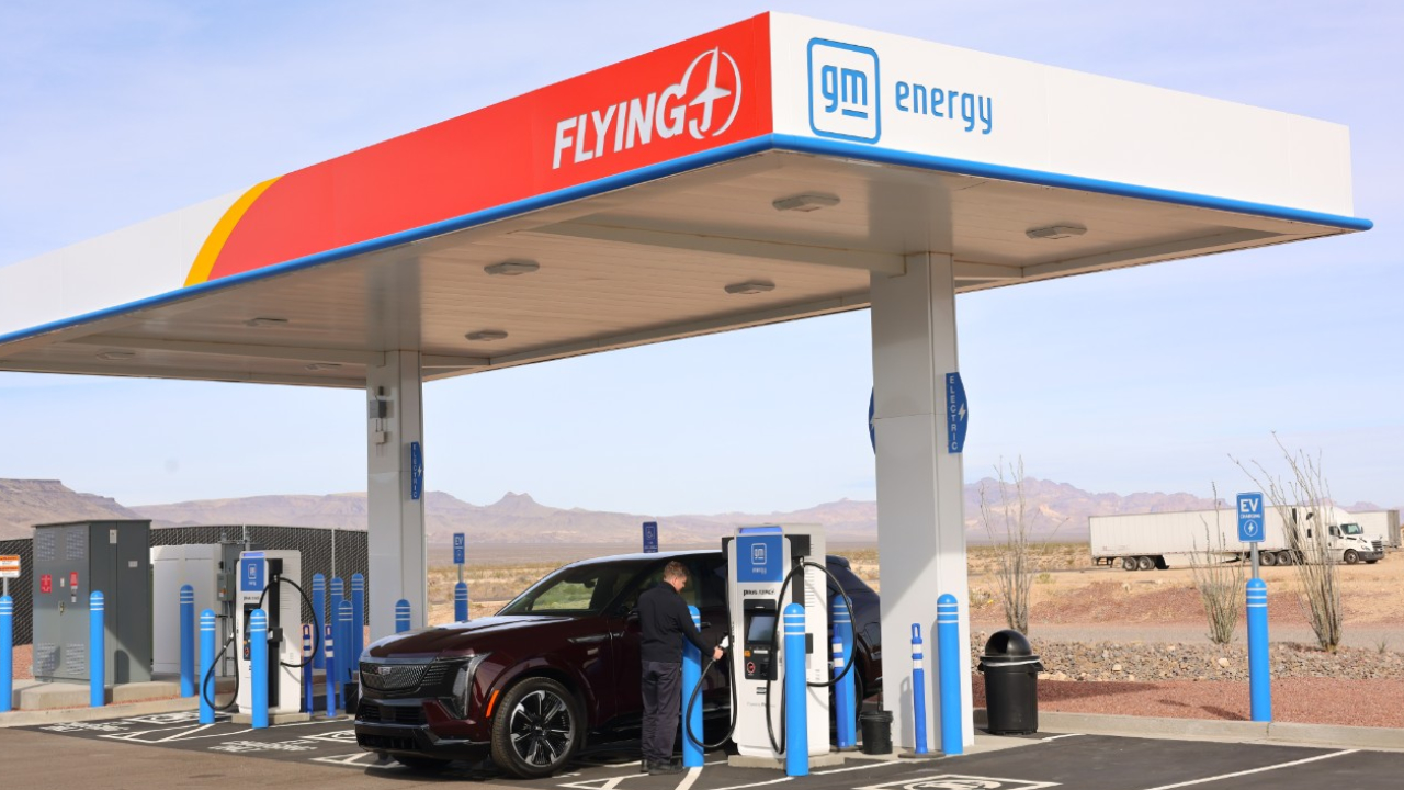 EV chargers at gas stations around the US