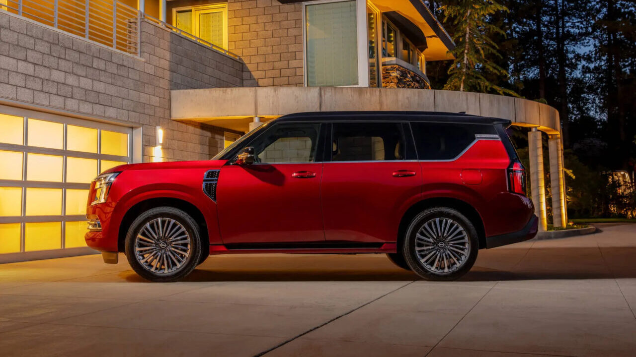 red 2025 Nissan Armada