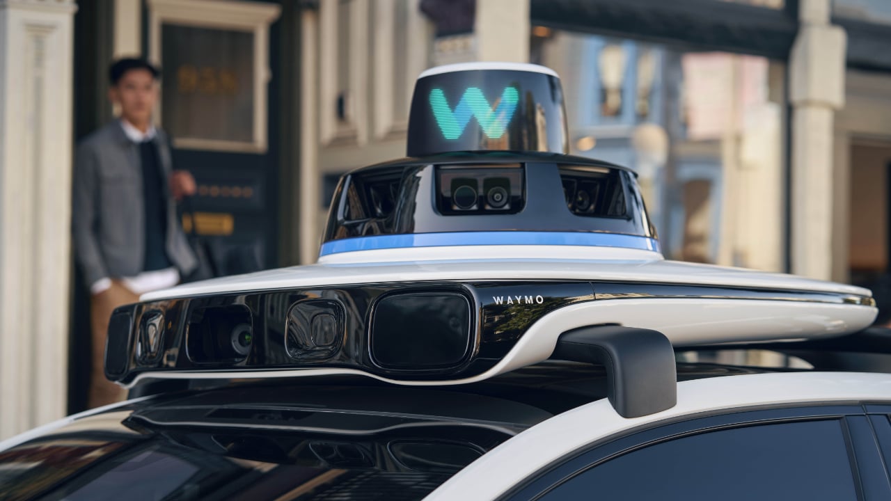 Waymo's autonomously driven Jaguar I-PACE electric SUV