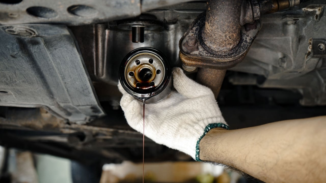 You can change your car's oil filter without spilling oil