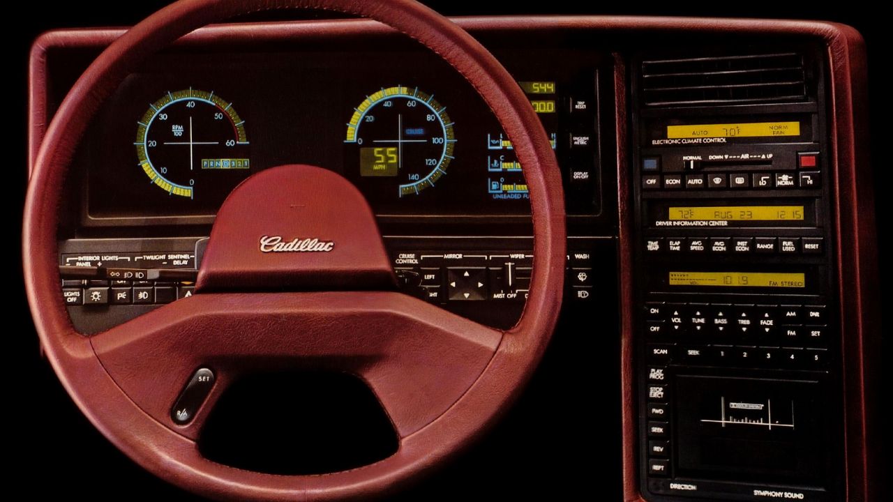 Cadillac retro digital dash