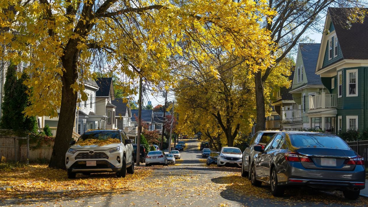 car parked on spring street in country