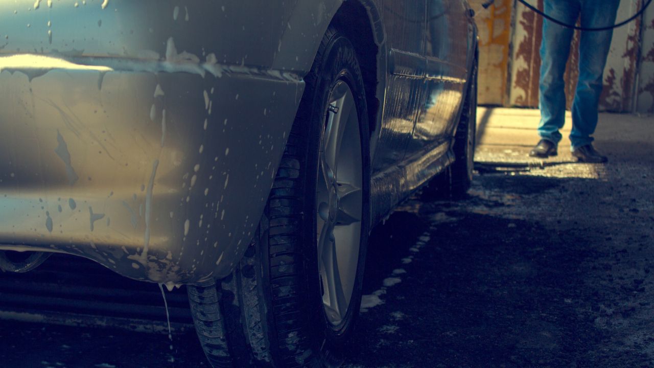 car wash in shade