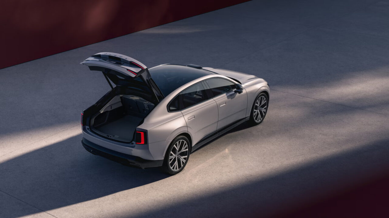 Grey Volvo ES90.