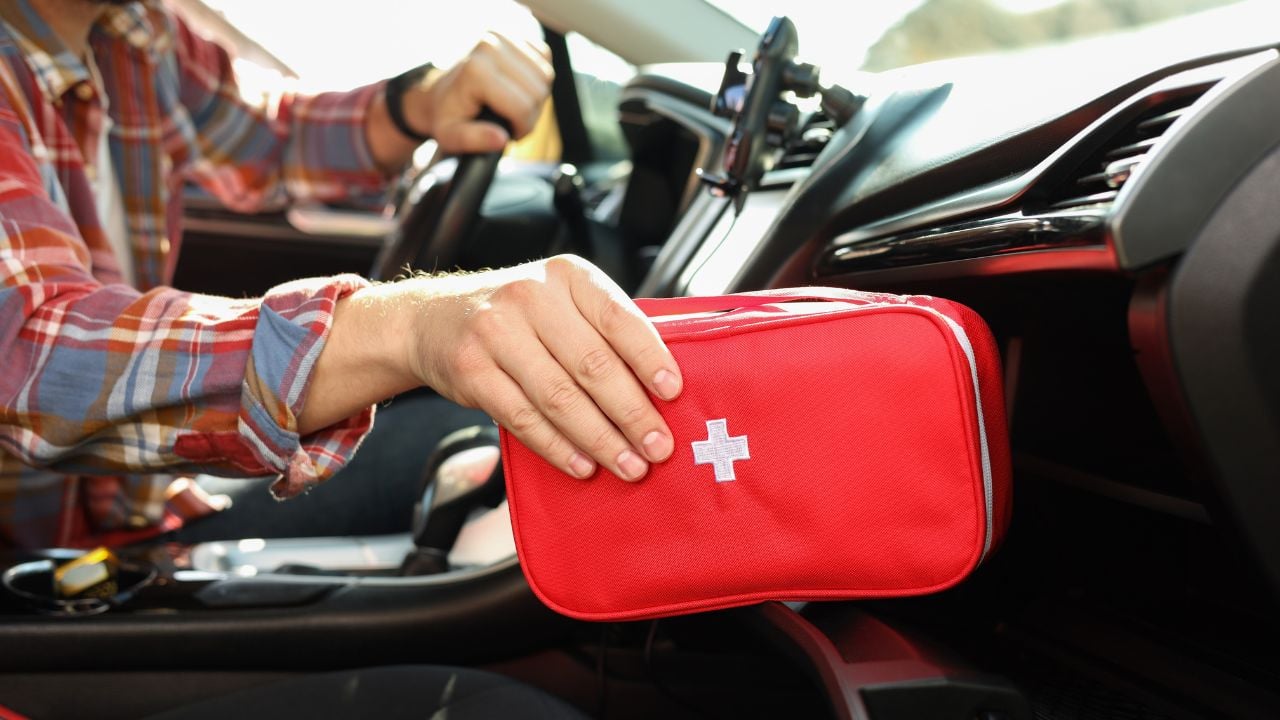first aid kit in car