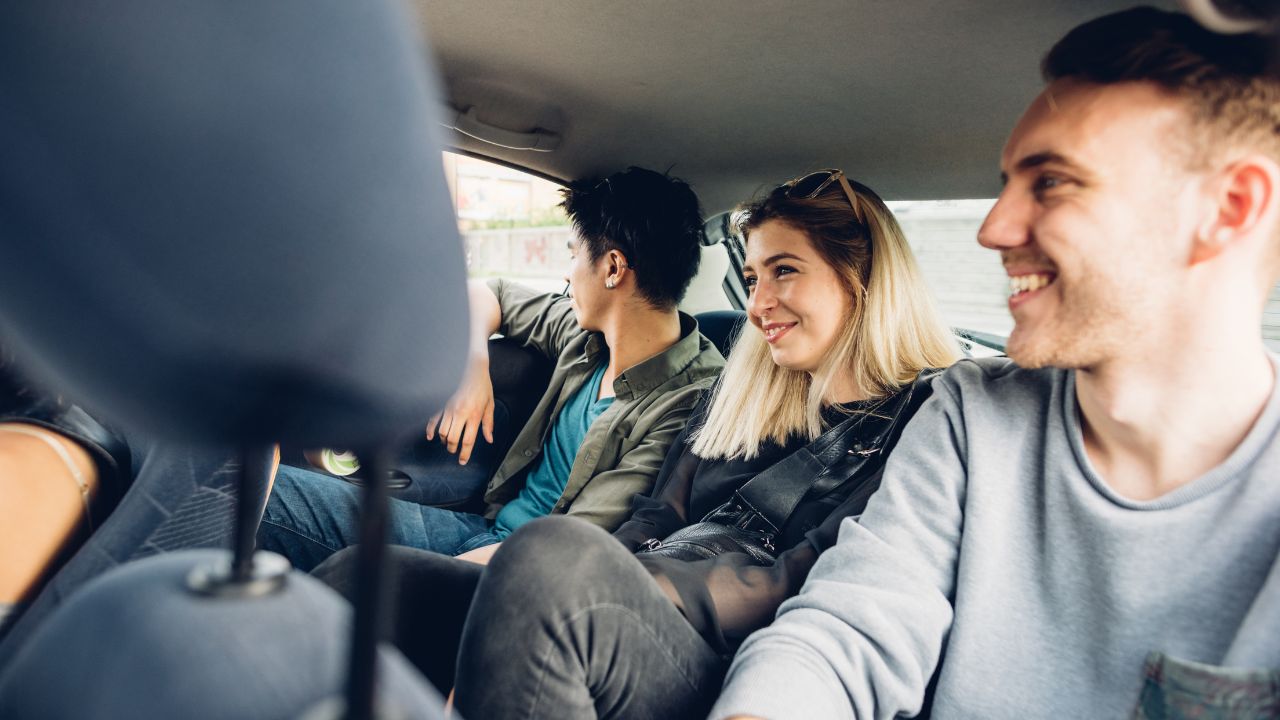 friends carpooling