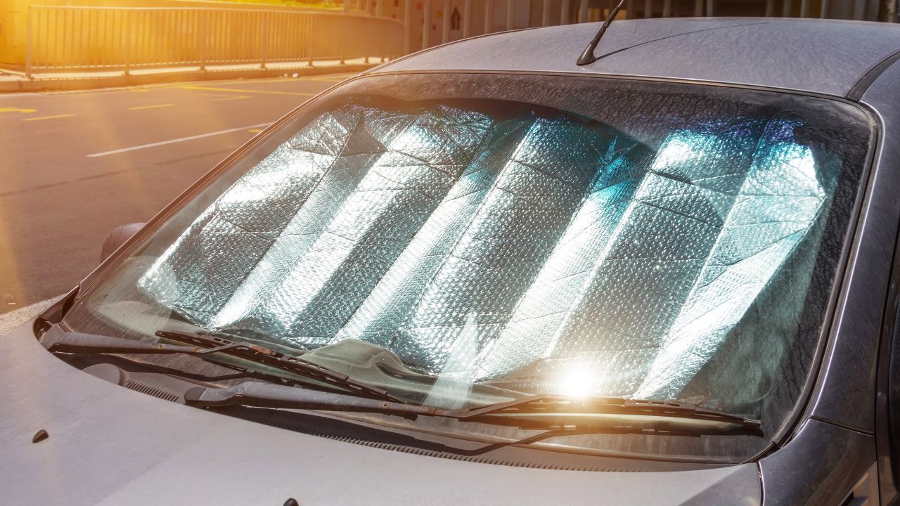 windshield cover sunny day
