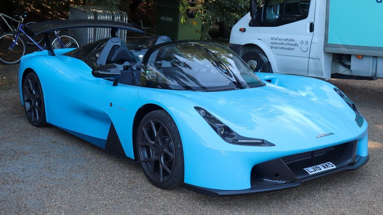 Blue Dallare Stradale parked.