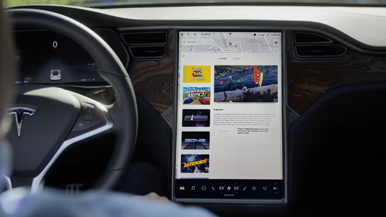 Tesla’s Built-In Arcade