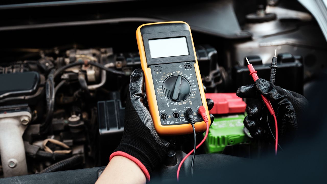 car battery voltage check