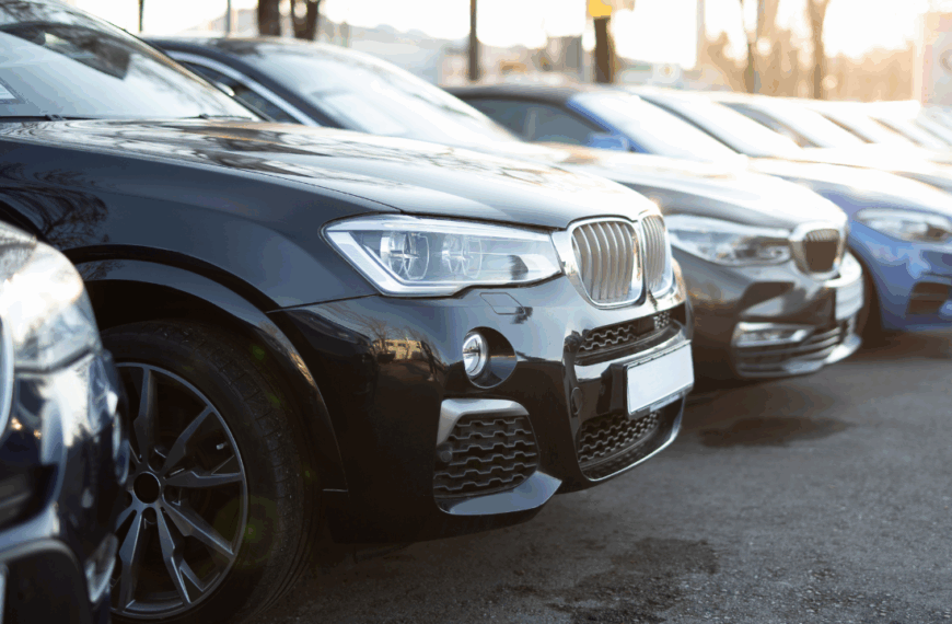 BMW at a car dealership