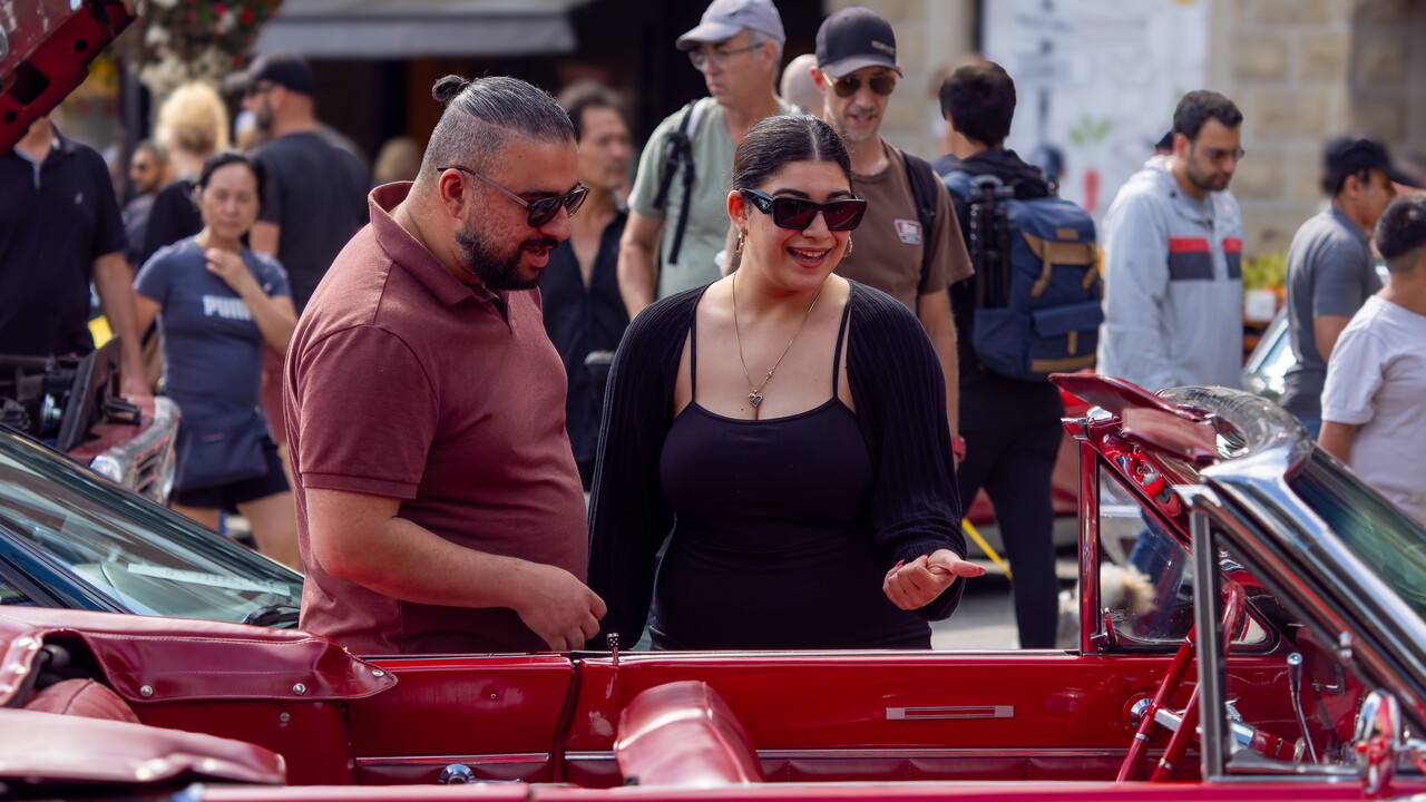Port Coquitlam, BC, Canada - August 18, 2024: Annual classic and custom car show in Port Coquitlam, great Vancouver area.