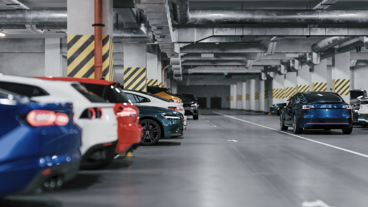Modern underground parking