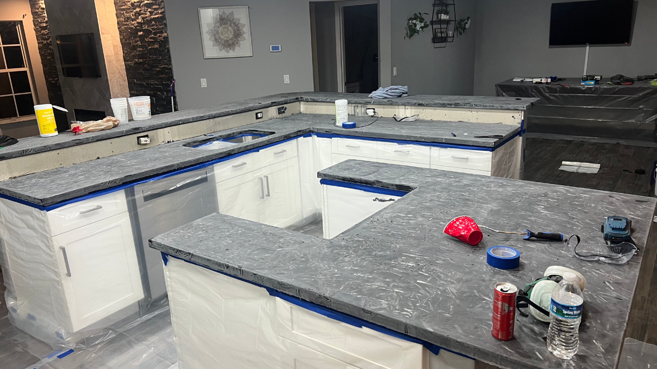 Carbon fiber kitchen counters
