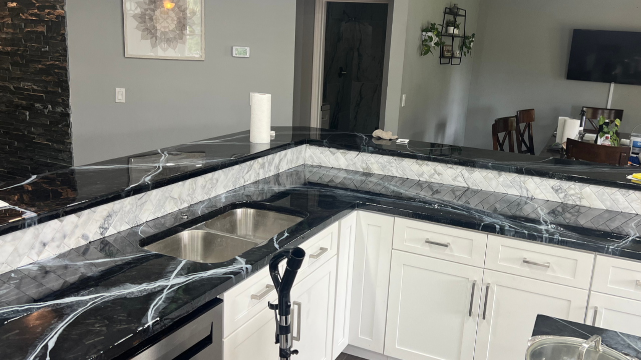 Carbon fiber kitchen counters