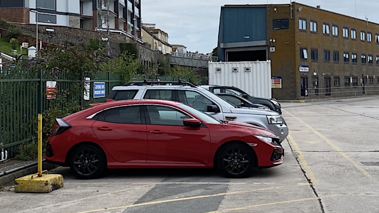 Backing in to parking space