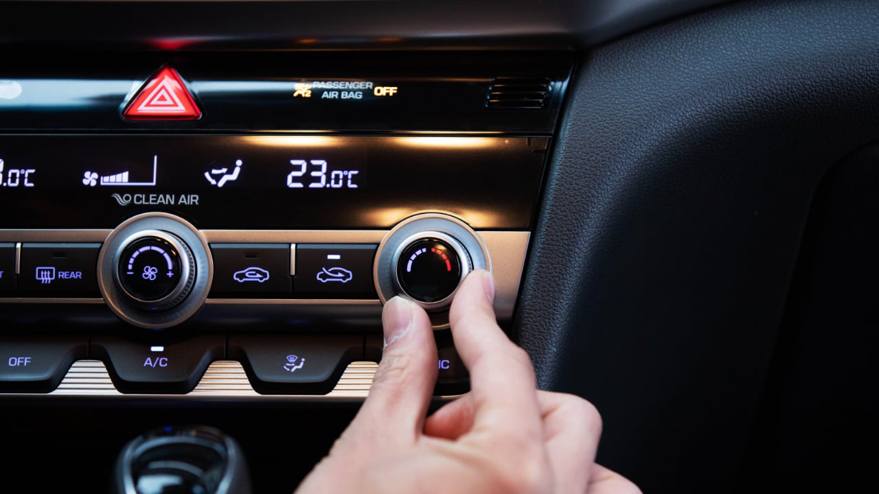 Turning up down the heat in a car