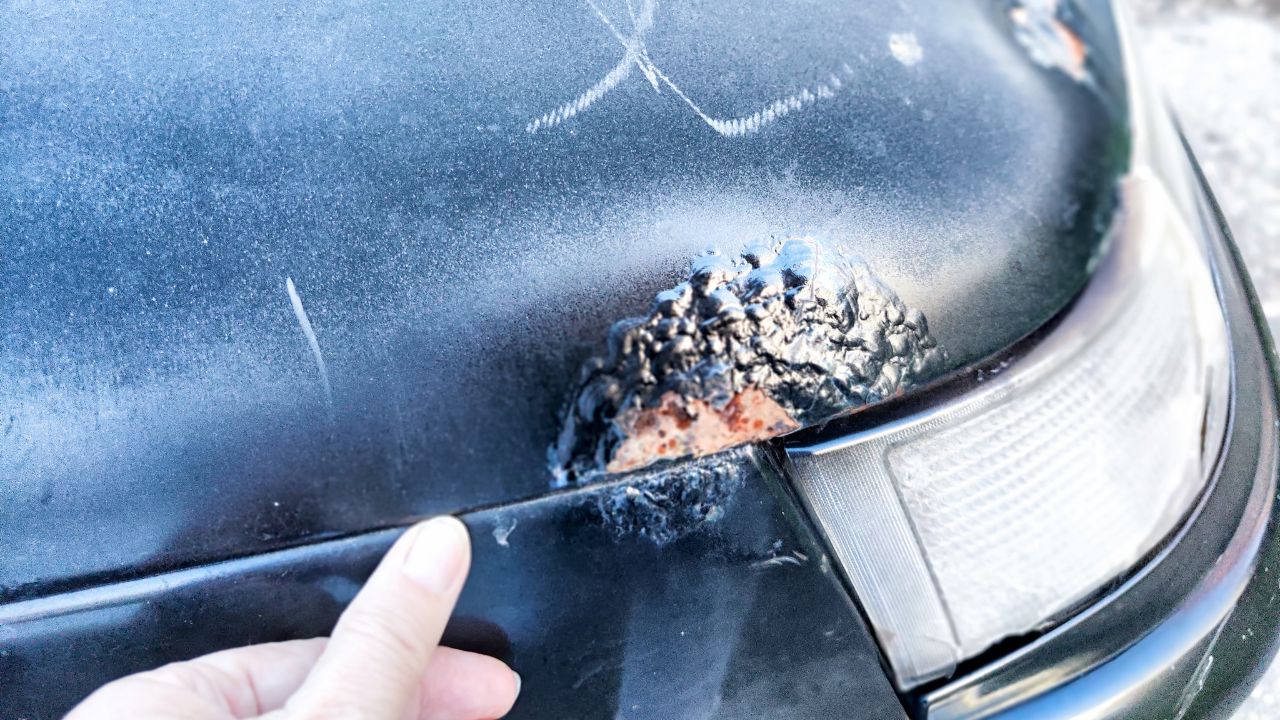 Burn Marks on car's paint