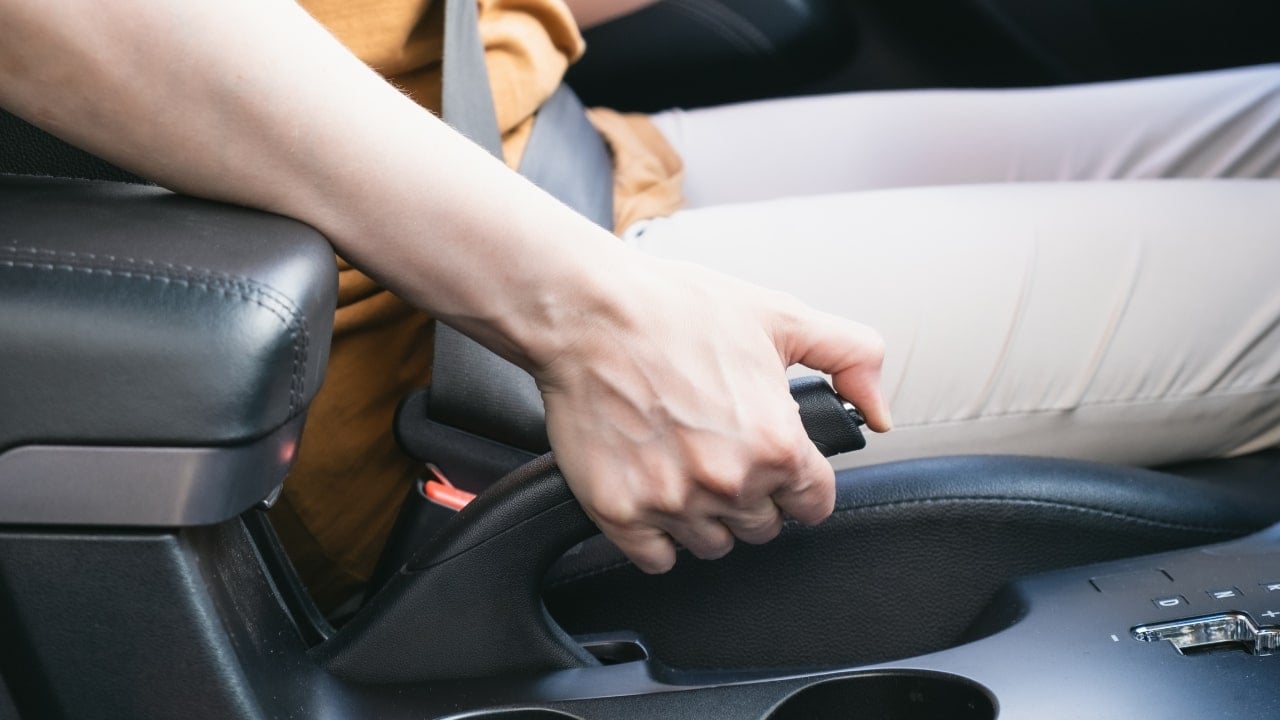 A car breaking