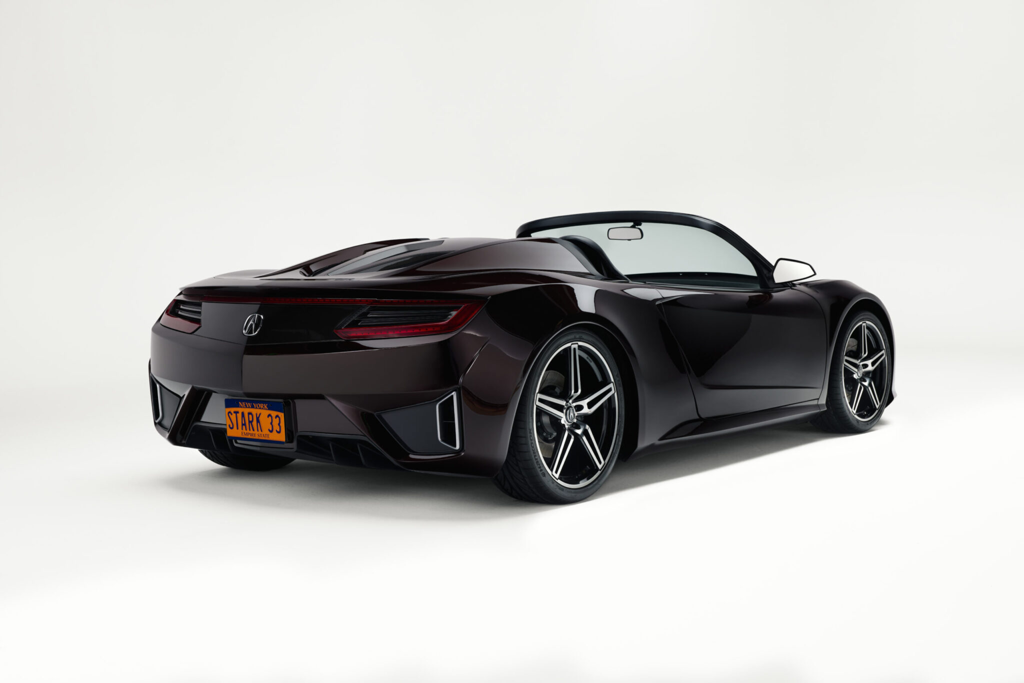 Acura NSX Roadster Rear 3 4 Stark Plate scaled