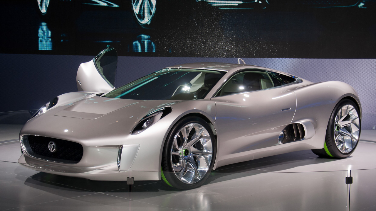 Silver Jaguar C-X75