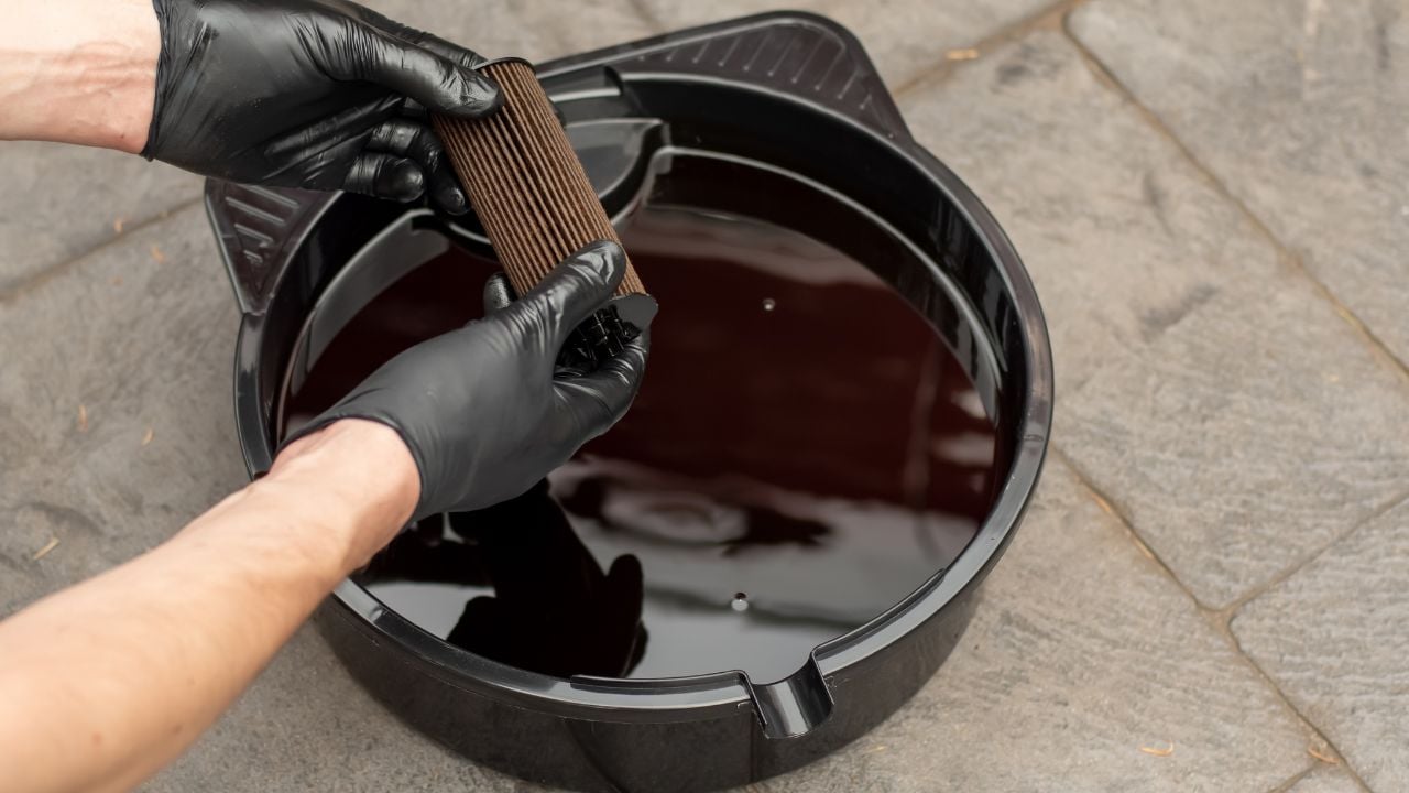 Old Engine Oil
