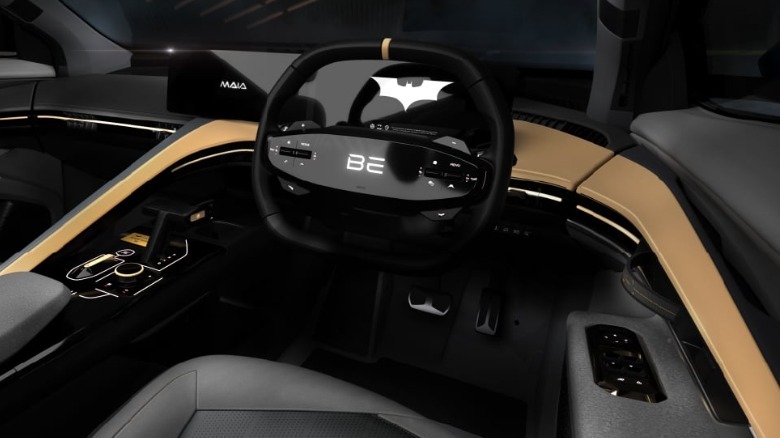 The Mahindra Batman EV cockpit Image source Mahindra