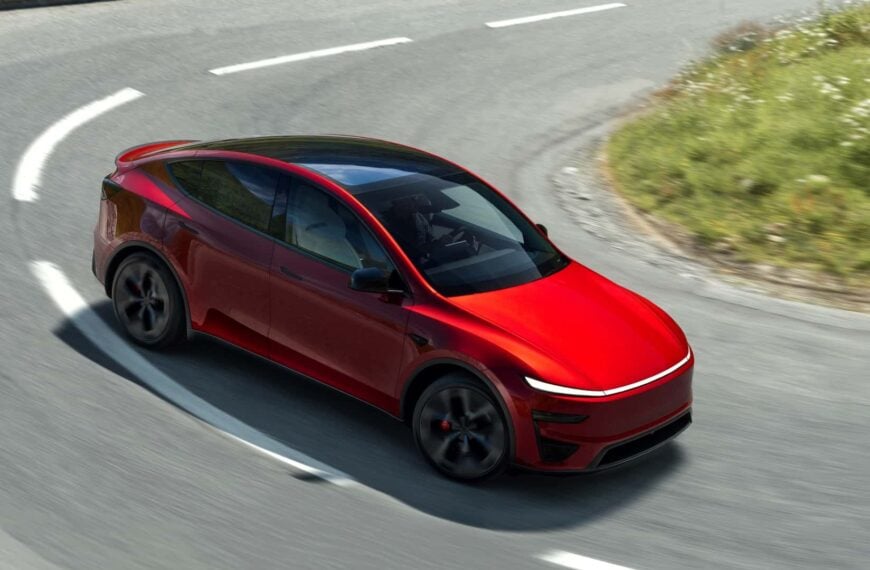 tesla model y performance aerial