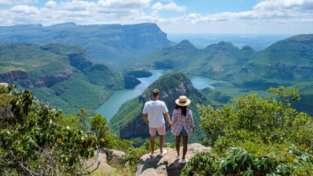 Panorama Route South Africa, Blyde river canyon with the three rondavels