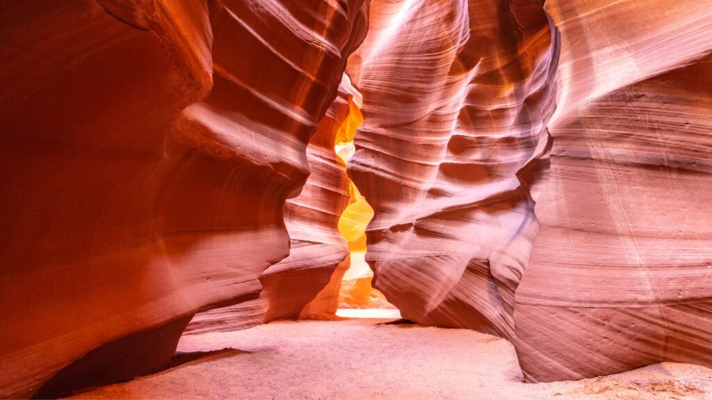 Upper Antelope Canyon in the Navajo Reservation near Page, Arizona USA