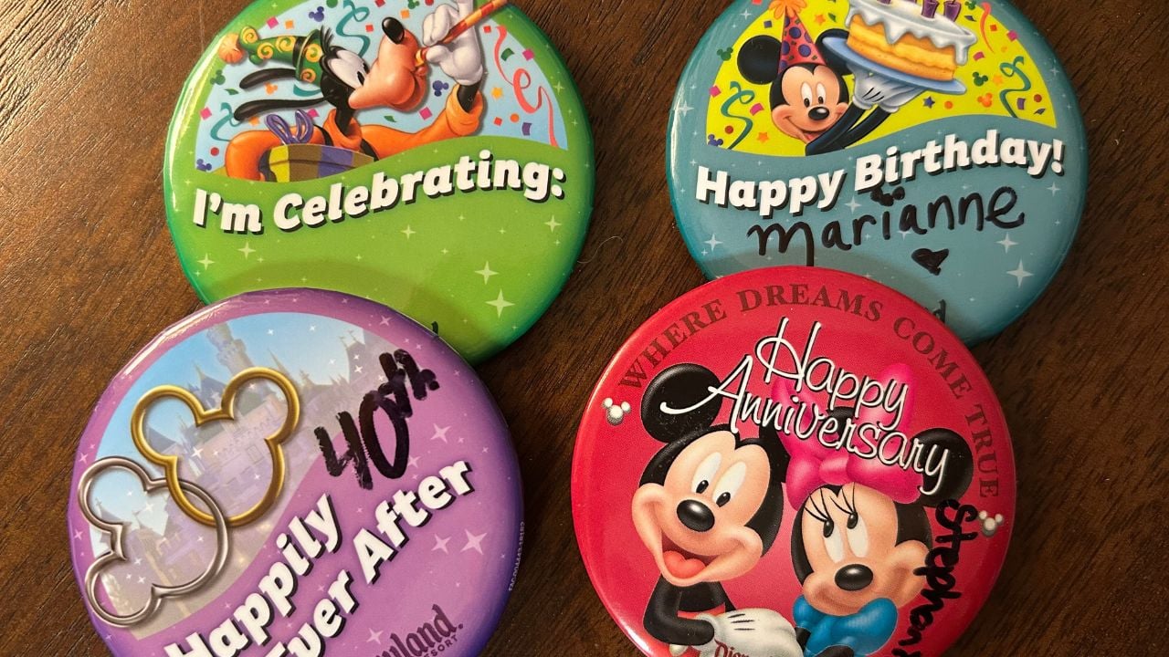 Disneyland Buttons