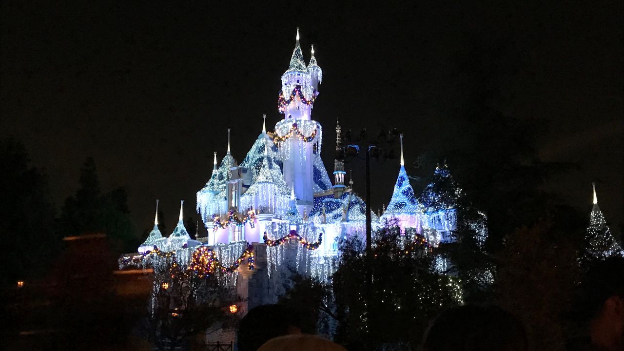 Disneyland Castle Christmas